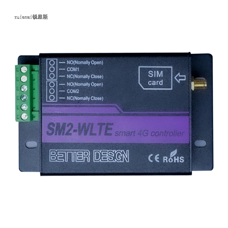 SM2-WLTE-EA Foreign Trade 2-Channel 4G Motor Solenoid Valve Control APP/WEB Temperature and Humidity Linkage SMS Power Failure Alarm