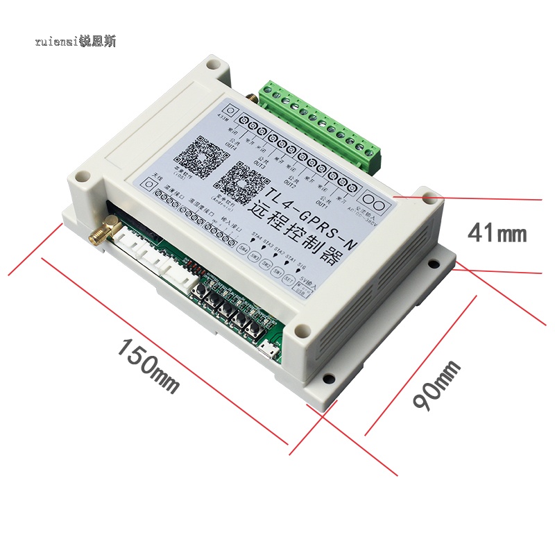 FFour-channel input 380V powered with temperature and humidity interface, remote water engineering automation base station greenhouse curtain.