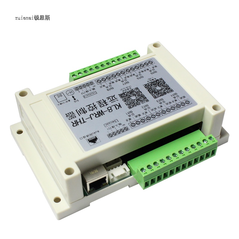 Wireless/WiFi Controller for Ethernet Remote Control via Mobile APP 8-Channel Control Temperature and Humidity Linked Water Pump Motor Forward and Reverse.