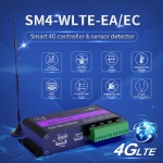 SM4-WLTE-EA外贸4路4G多路传感 APP/WEB 热电偶PT100 SMS停电报警